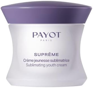 Crème anti-ride Payot Creme Jeunesse Sublimatrice pour femmes matures à la peau fatiguée, utilisant des ingrédients natu
